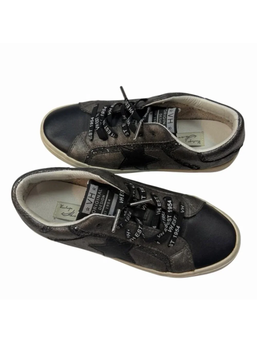 Vintage Havana Sneakers Size 7 Distressed Retro Trainers Shoes Sparkle